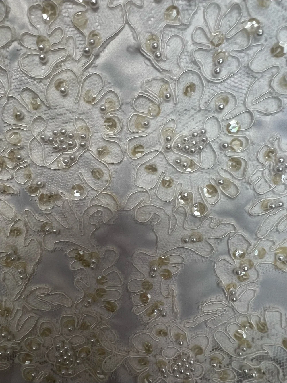 LADY ELEANOR SIZE 5 FLOWER GIRL FLOOR LENGTH DRESS WITH BEADED BODICE  LIKE NEW